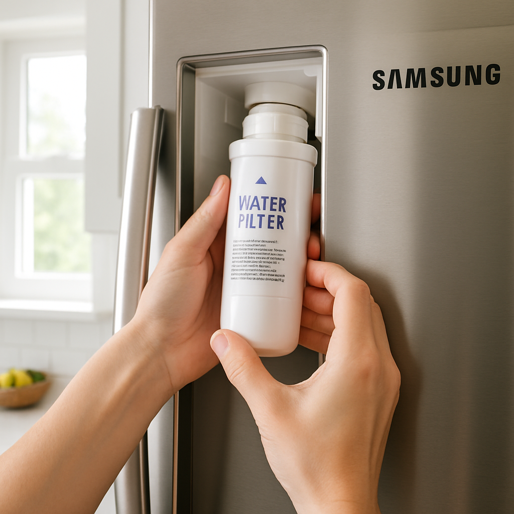 How to replace a Samsung refrigerator water filter DA29-00020B