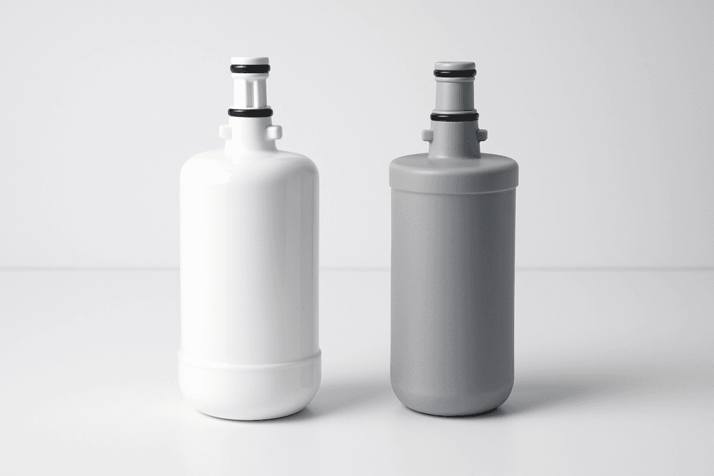 Generic vs OEM refrigerator water filter comparison side by side