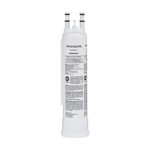 Frigidaire FPPWFU01 refrigerator water filter, front view
