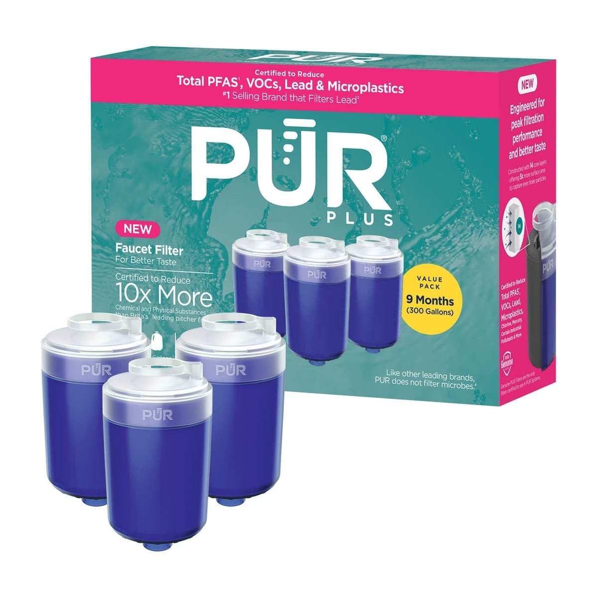 PUR faucet filter 3-pack, genuine PUR PLUS RF-9999 RF99993